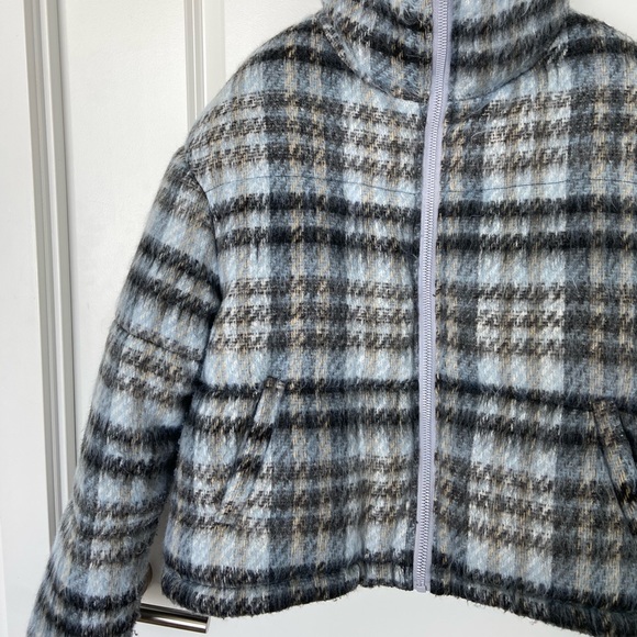 Apparis Josh Plaid Faux Wool Puffer in Cloud Plaid size M NWT - Picture 7 of 12